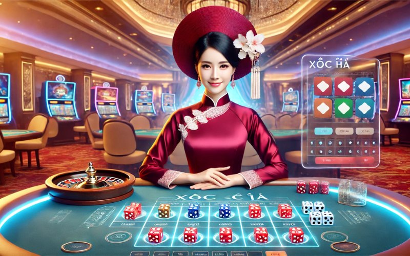 game xóc đĩa chơi cùng dealer xinh đẹp